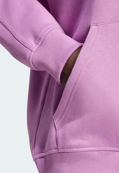 Толстовка ESSENTIALS FULL-ZIP FLEECE adidas, фиолетовый