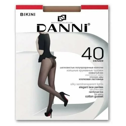 DANNI Колготки женские Danni Bikini 40 ден цвет чёрный, размер 3