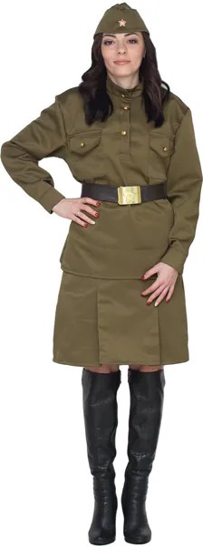 Костюм карнавальный женский Солдат Бока fb2389 зеленый 48-50 RU