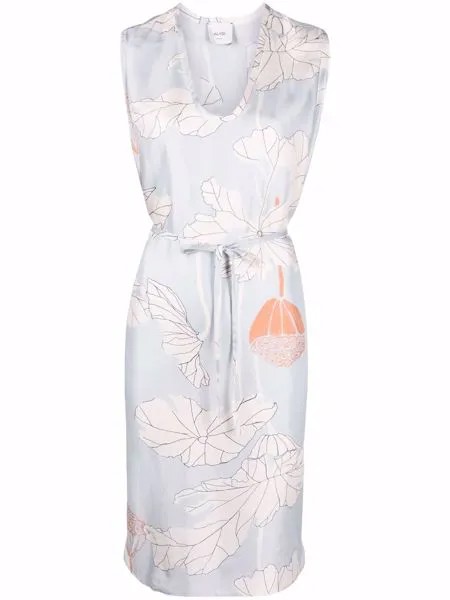 Alysi шелковое платье с цветочным принтом