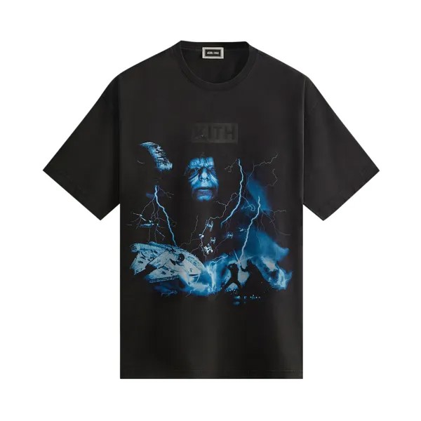Винтажная футболка Kith x Star Wars Emperor, черная