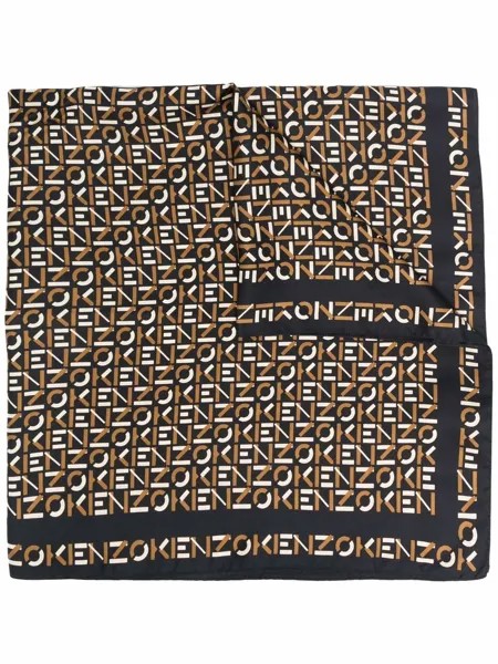 Kenzo шелковый платок с логотипом