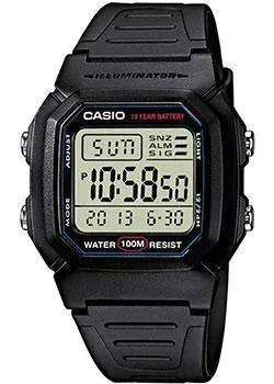 Японские наручные  мужские часы Casio W-800H-1A. Коллекция Digital