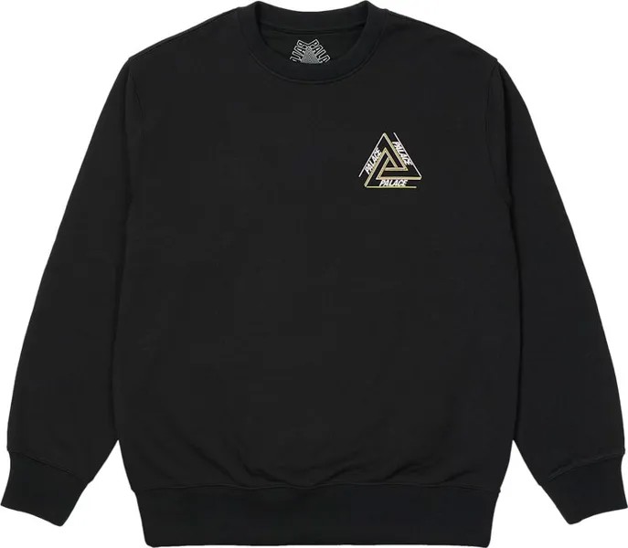 Толстовка Palace Basically A Tri-Ferg Crew 'Black', черный