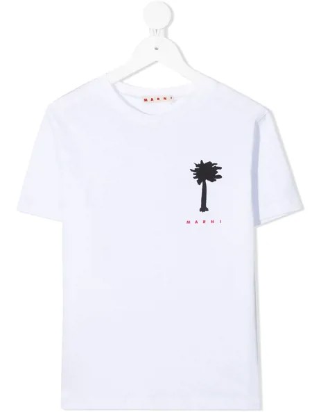 Marni Kids футболка с логотипом