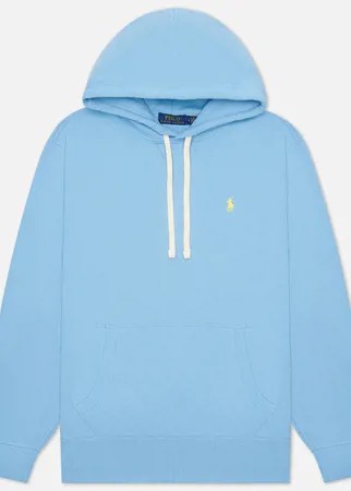 Мужская толстовка Polo Ralph Lauren Embroidered Pony Fleece Hoodie, цвет голубой, размер S