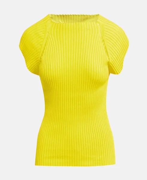 Пуловер с короткими рукавами Silvian Heach, желтый