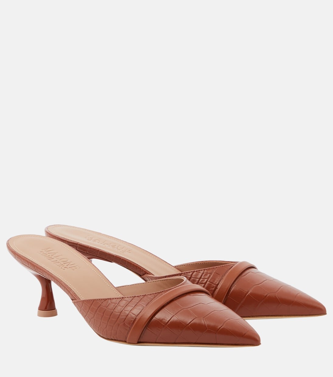 Кожаные сабо Joella 45 Malone Souliers, коричневый