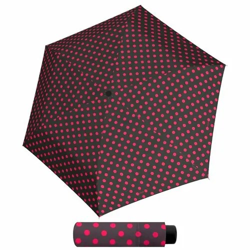 Зонт Doppler, черный, розовый