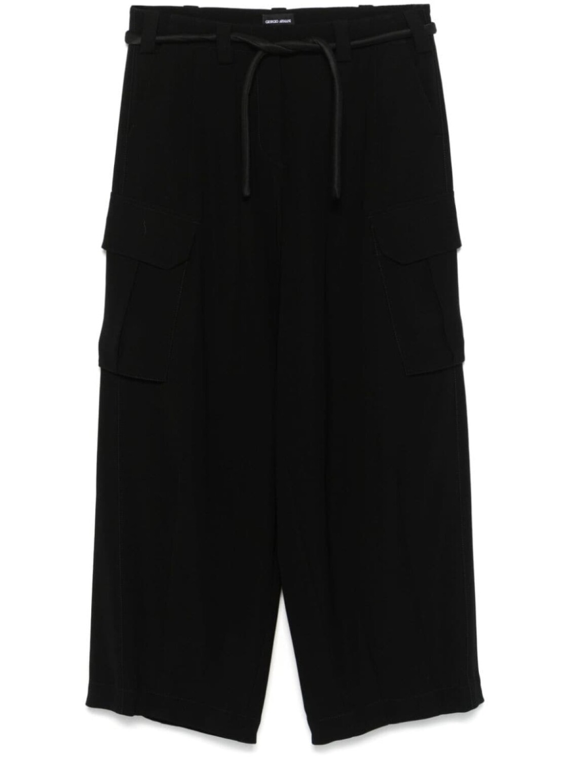 Giorgio Armani брюки с поясом, черный