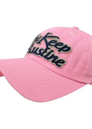 Бейсболка женская Be Snazzy CAD-0003 с нашивкой The keep austine. Цвет розовый. Размер 56-60
