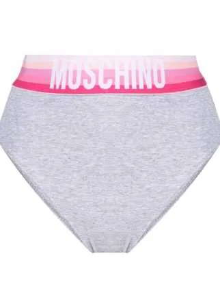 Moschino трусы-брифы с завышенной талией и логотипом