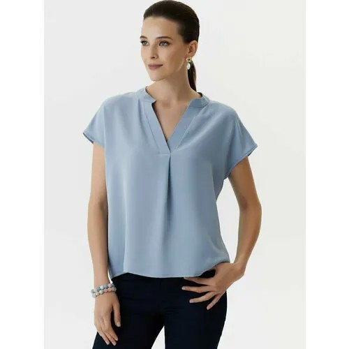 Блуза Арт-Деко, размер 44, серый
