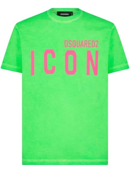 Dsquared2 футболка Icon с логотипом, зеленый