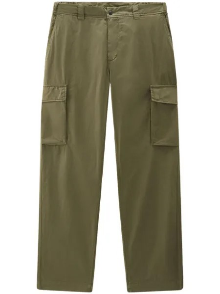Woolrich прямые брюки карго, зеленый