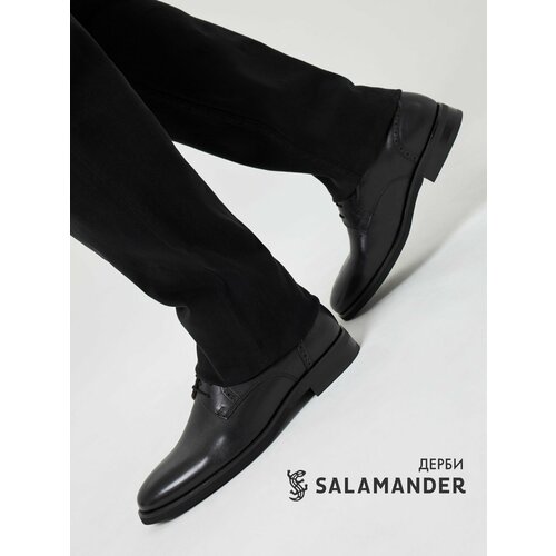 Полуботинки дерби Salamander, размер 45, черный