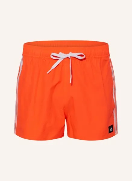 Шорты для плавания 3-stripes clx Adidas, оранжевый