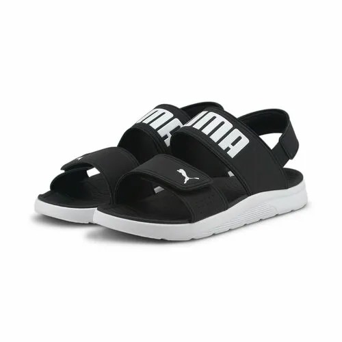 Шлепанцы PUMA, размер 9 UK, черный