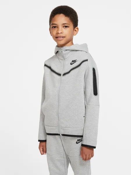 Толстовка для мальчиков Nike Sportswear Tech Fleece, Серый