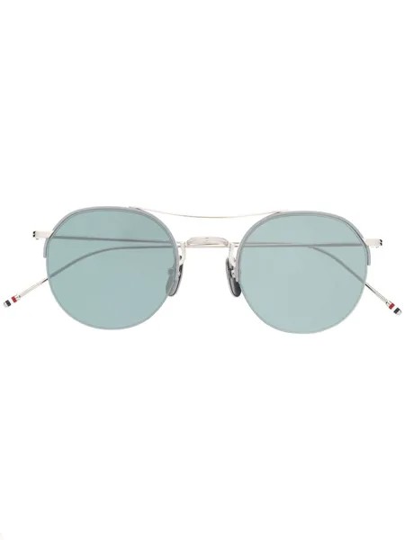 Thom Browne Eyewear солнцезащитные очки в круглой оправе