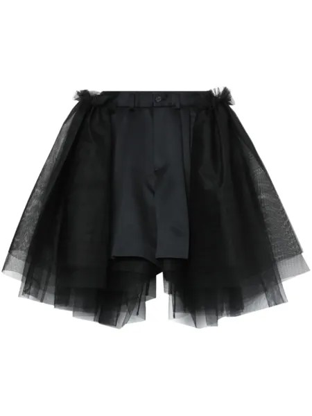 Шорты строгого кроя Noir Kei Ninomiya, черный
