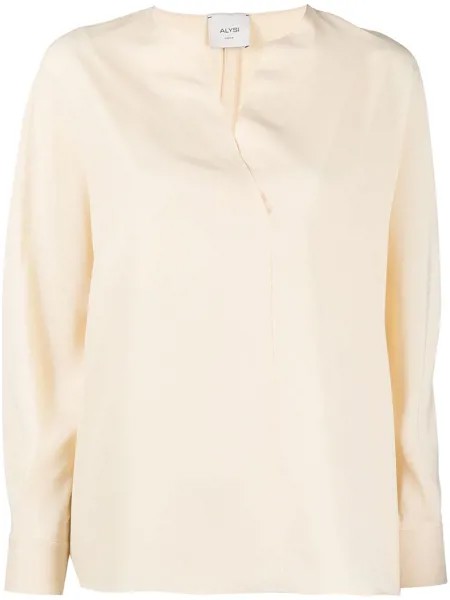 Alysi блузка-трапеция с длинными рукавами