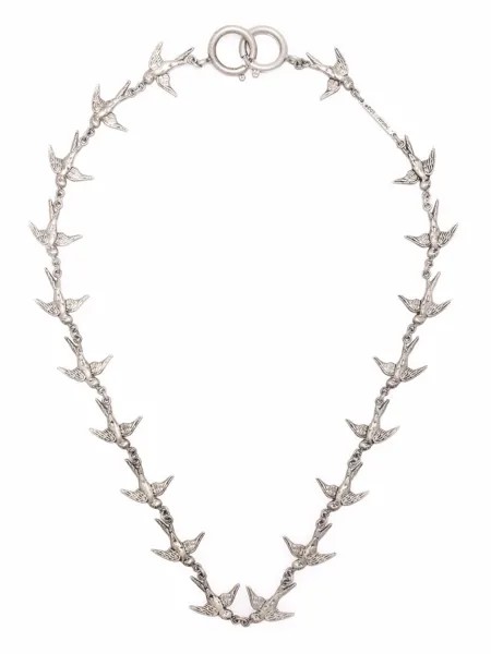 Dsquared2 swallows choker necklace