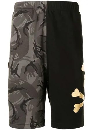 AAPE BY *A BATHING APE® спортивные шорты с камуфляжным принтом
