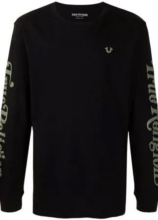 True Religion футболка с длинными рукавами и логотипом