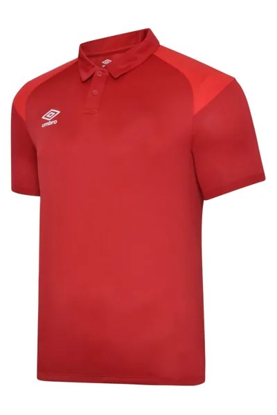 Рубашка-поло из полиэстера Umbro, красный