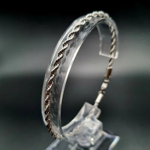 Браслет-цепочка Стальной браслет для мужчин и женщин, металл, 1 шт., размер 21.5 см, размер one size, бесцветный, золотистый