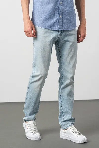 Узкие джинсы Scanton с потертым эффектом Tommy Jeans, синий