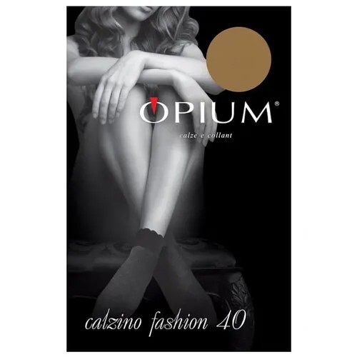 Капроновые носки Opium Calzino Fashion 40 den, размер one size, visone