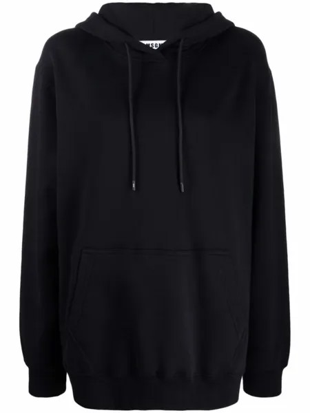 MSGM худи с логотипом, черный