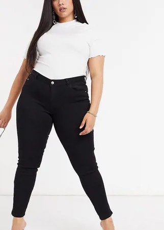 Черные джинсы скинни Only curve-Черный цвет