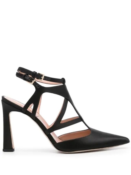 Alberta Ferretti атласные туфли-лодочки, черный