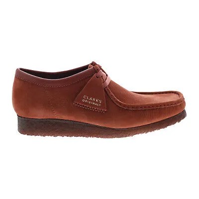 Clarks Wallabee 26162550 Мужские бордовые оксфорды и повседневная обувь на шнуровке