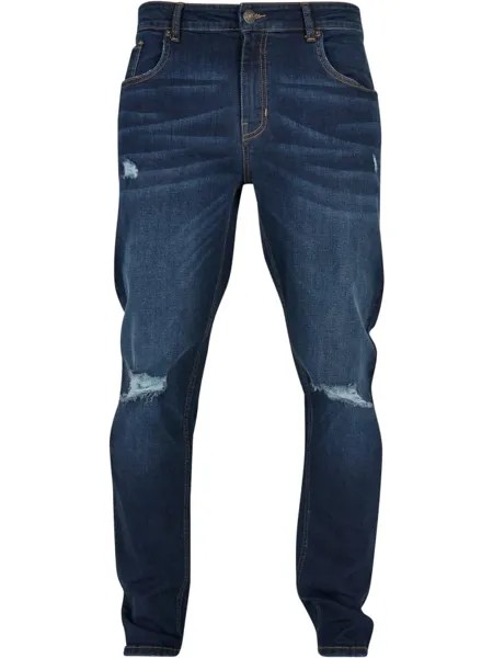 Джинсы Urban Classics, цвет darkblue destroyed washed