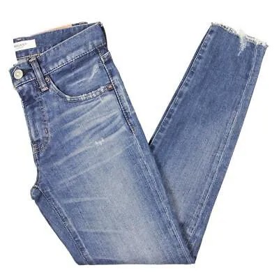 Женские синие джинсы скинни Moussy Vintage из денима с высокой посадкой 23 BHFO 5596
