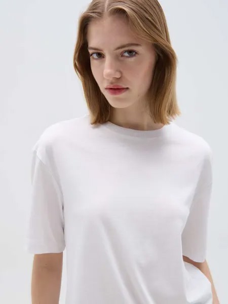 Футболка свободного кроя из био-котона Ovs, цвет optical white