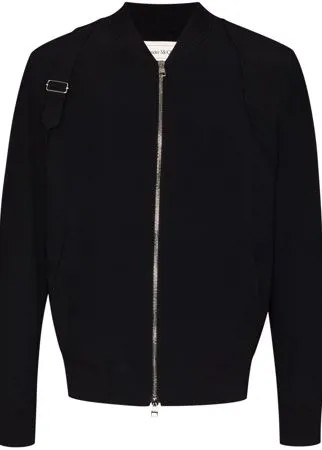 Alexander McQueen бомбер с ремешком на плече
