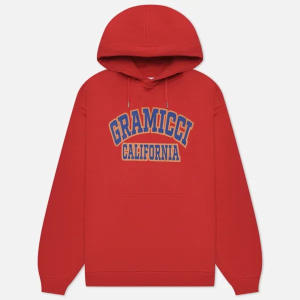 Мужская толстовка Gramicci Logo Gramicci California Hoodie красный, Размер L