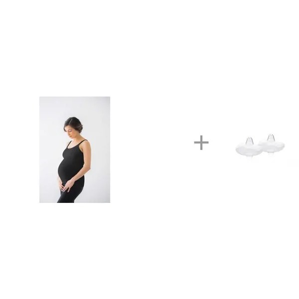 Medela Майка-топ Tank Top и Накладки силиконовые Contact 2 шт.