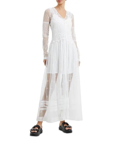 Полупрозрачное кружевное платье макси Cherise FRENCH CONNECTION