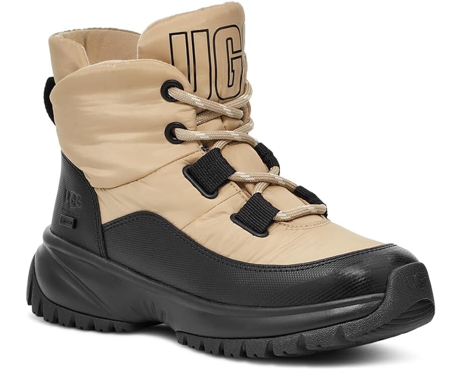 Ботинки UGG Yose Puffer Lace, цвет Mustard Seed