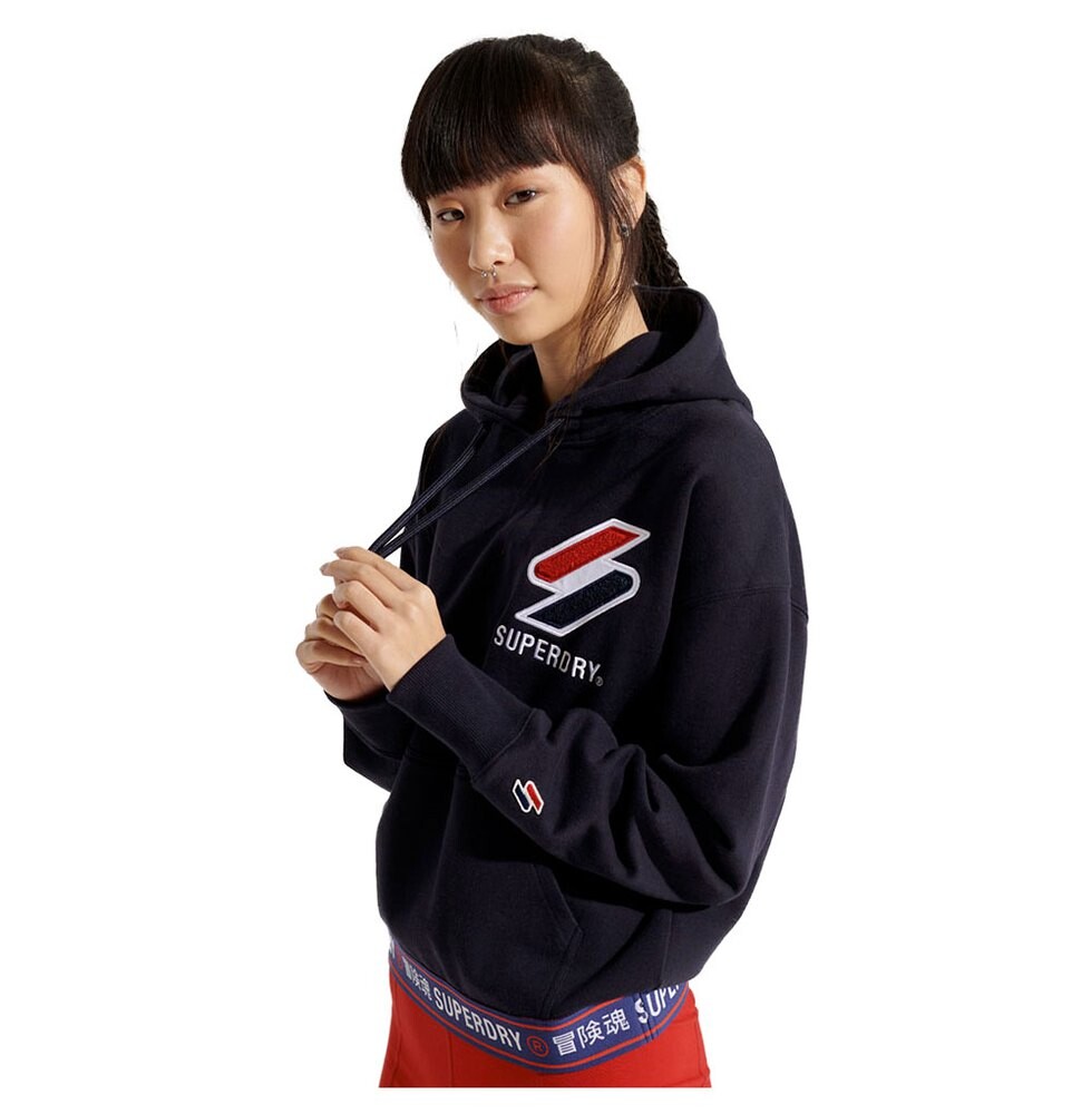 Худи Superdry Sportstyle Chenille, синий