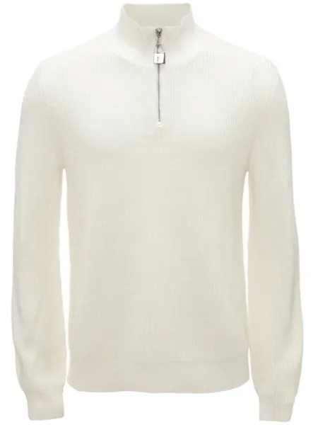JW Anderson джемпер Henley с высоким воротником, белый