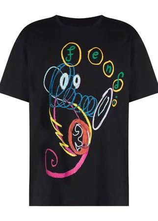 Fendi x Noel Fielding logo-lettering T-shirt