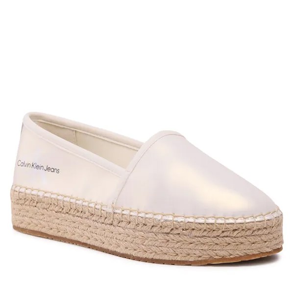 Туфли на танкетке Calvin Klein Jeans EspadrilleFlatform Ny, экрю