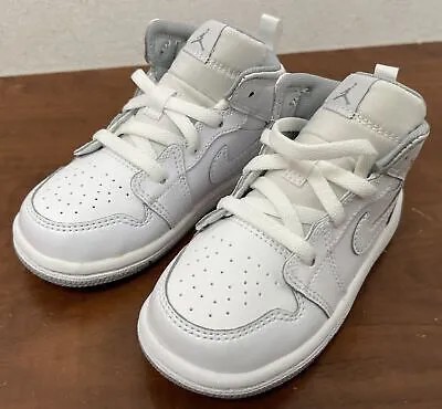 Кроссовки Jordan 1 Retro Mid White Wolf Grey (640735 112) - 7